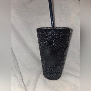 Starbucks Black/Blue Textured Tumbler with Straw